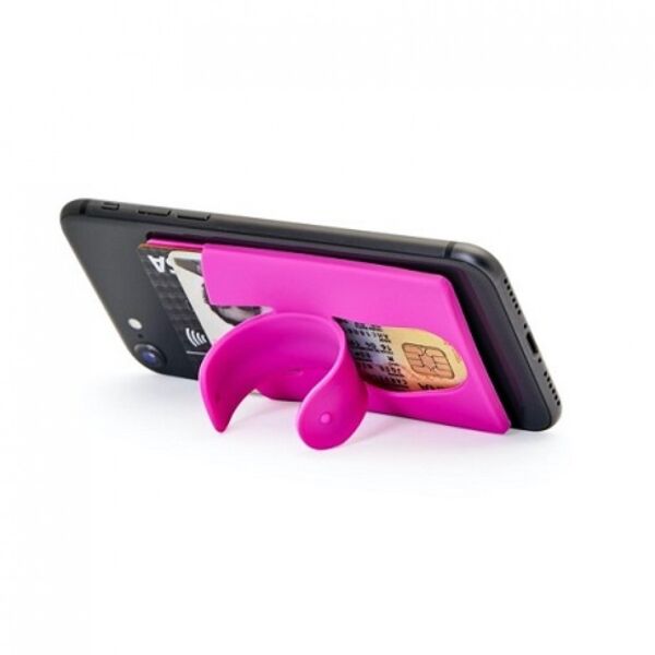 Silicone Phone Card Holder with support  Thumbnail