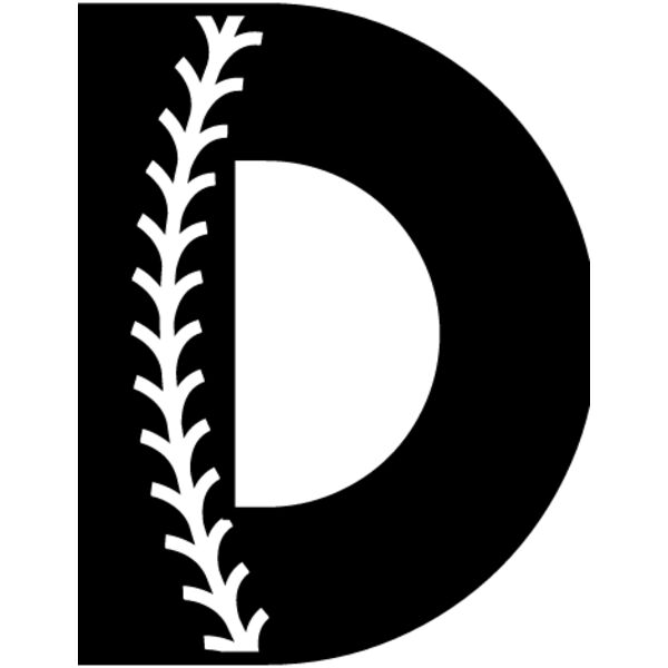 Baseball Alphabet D right Thumbnail
