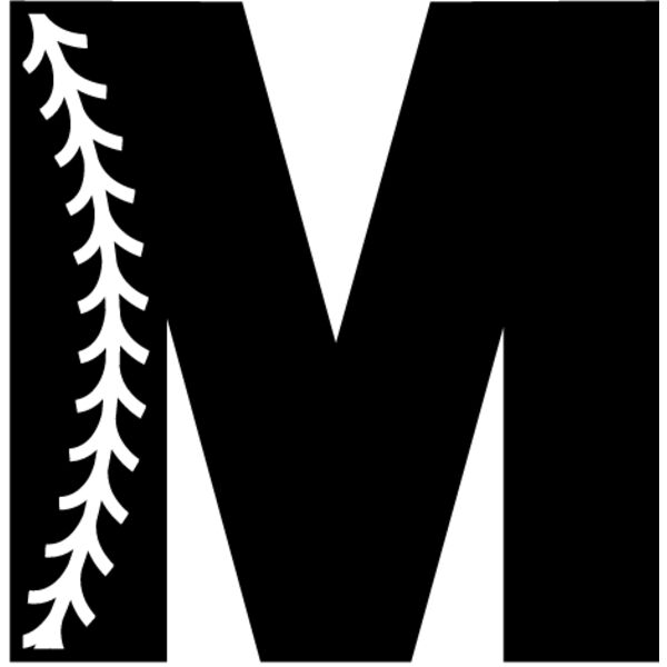Baseball Alphabet M left Thumbnail