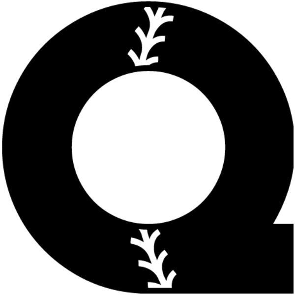 Baseball Alphabet Q right Thumbnail