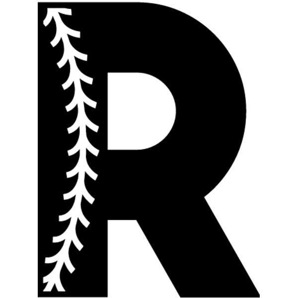 Baseball Alphabet R left Thumbnail