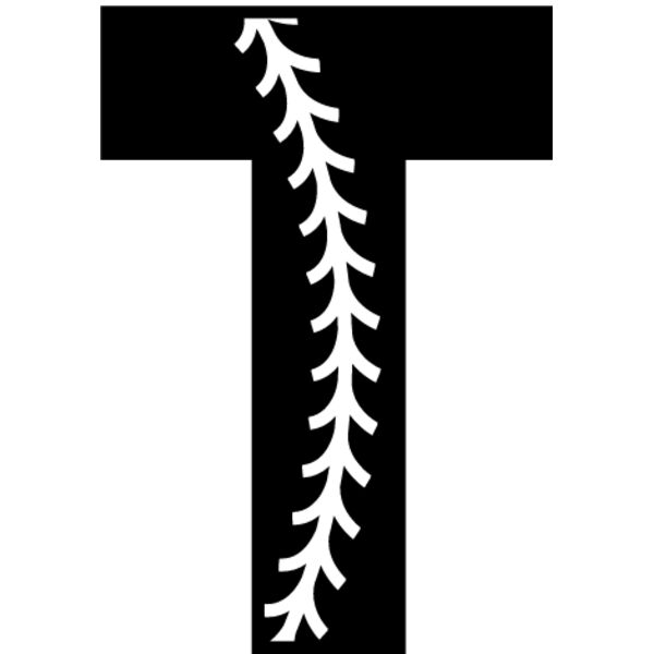 Baseball Alphabet T left Thumbnail
