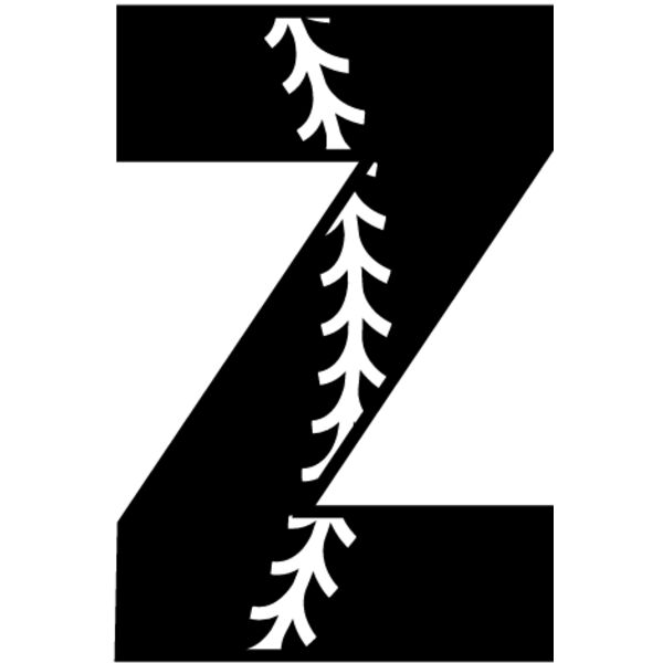Baseball Alphabet Z left Thumbnail
