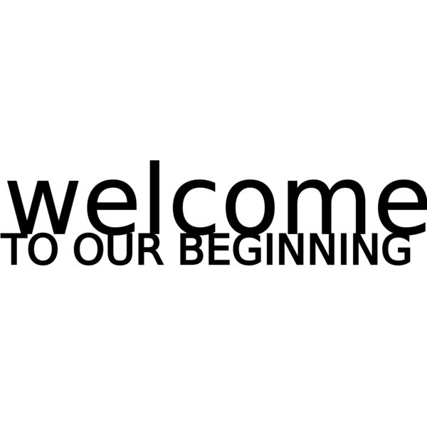 Welcome to our beginning Thumbnail